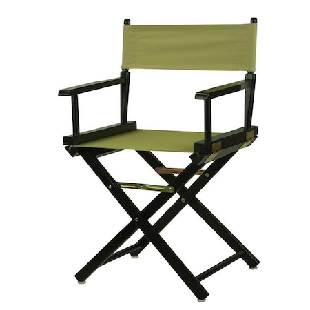 Casual Home Casual Home 200-02-021-100 18 in. Directors Chair Black Frame with Olive Canvas 200-02/021-100